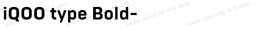 iQOO type Bold字体转换